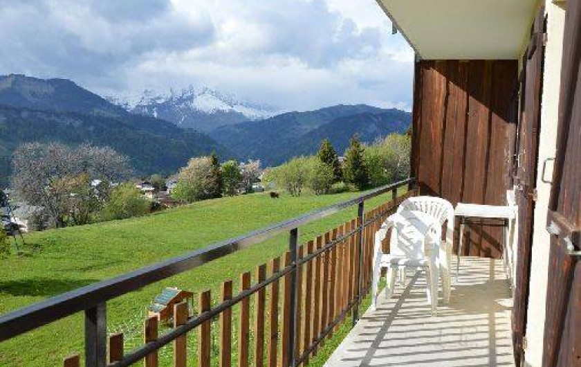 Location de vacances - Chalet à Crest-Voland - Le Fayard balcon côté Charvin