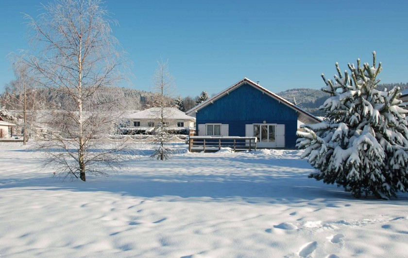 Location de vacances - Chalet à Saint-Léonard - Façade Ouest, côté jardin