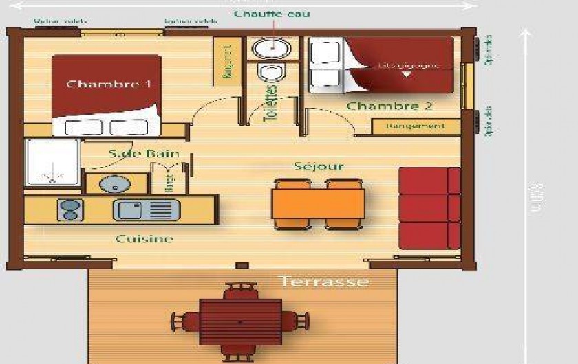 Location de vacances - Chalet à Orbey