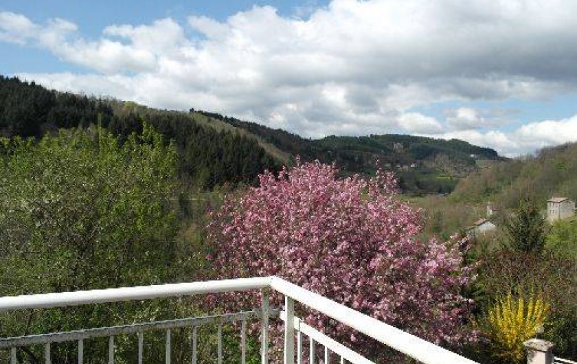 Location de vacances - Villa à Saint-Julien-Labrousse - Vue sur la Vallée de l'Eyrieux