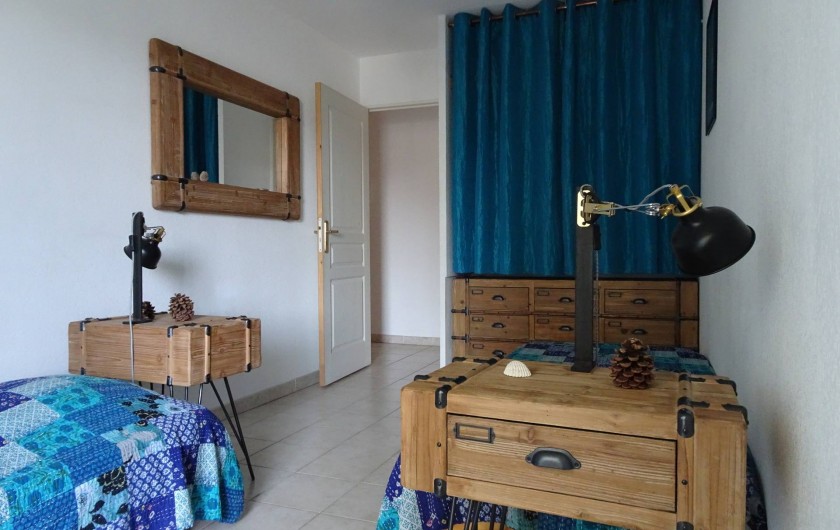Location de vacances - Appartement à Aigues-Mortes - Chambre bleue