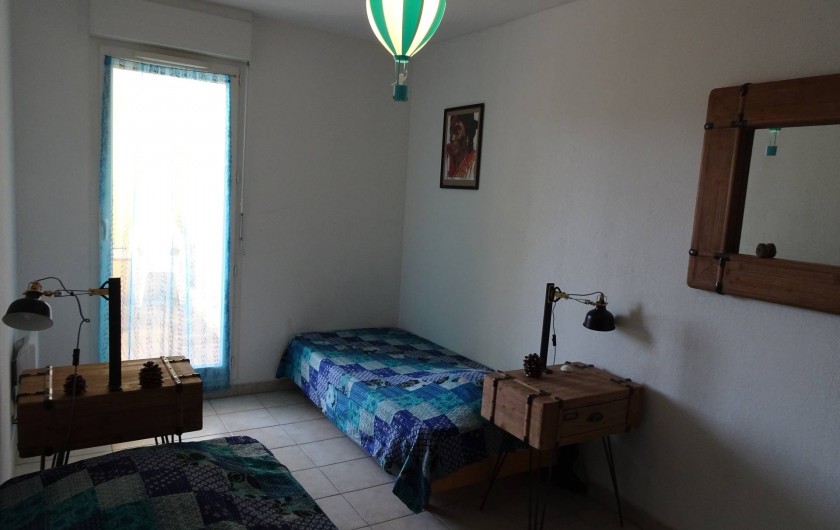 Location de vacances - Appartement à Aigues-Mortes - Chambre bleue