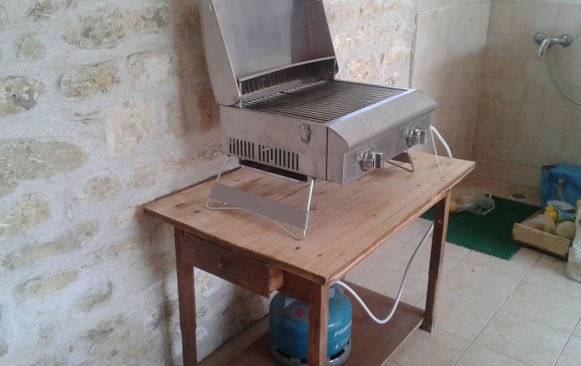 Location de vacances - Maison - Villa à Dolus-d'Oléron - la plancha sous le chai