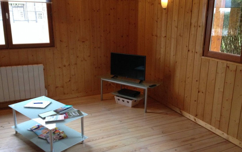 Location de vacances - Chalet à Grigneuseville - séjour avec télévision et lecteur dvd

