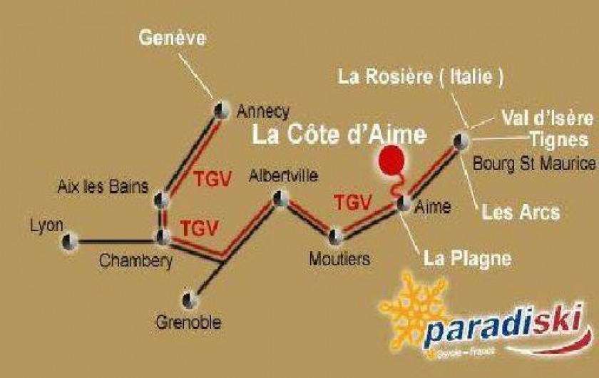 Location de vacances - Chambre d'hôtes à La Côte-d'Aime