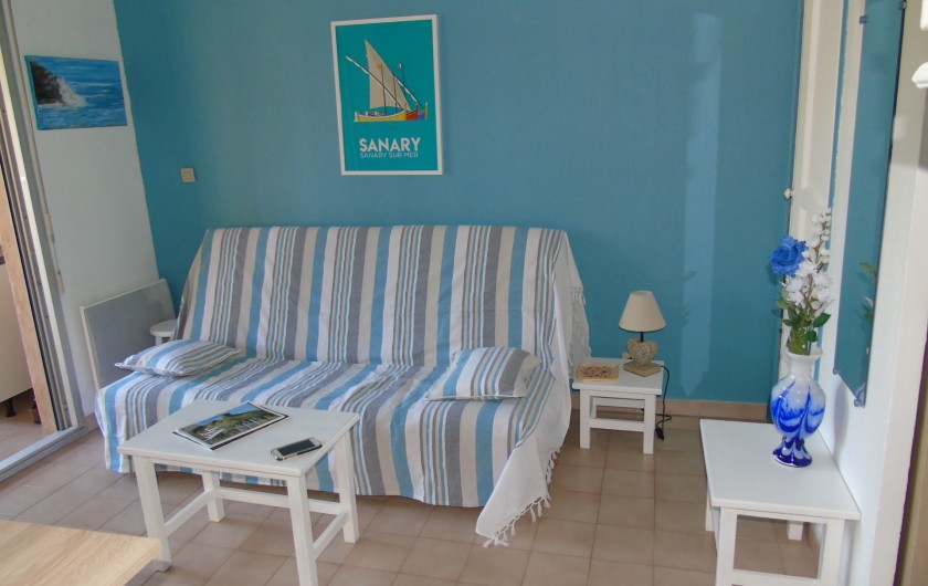 Location de vacances - Studio à Sanary-sur-Mer - Coin salon