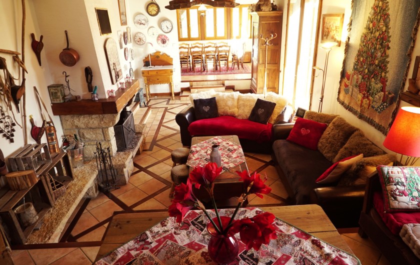 Location de vacances - Chalet à Les Deux Alpes - salon et salle à manger