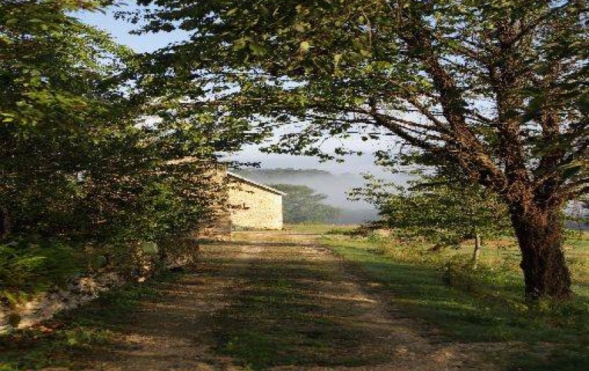 Location de vacances - Gîte à Saint-Amand-de-Coly - l'entrée de la propriété menant au gîte