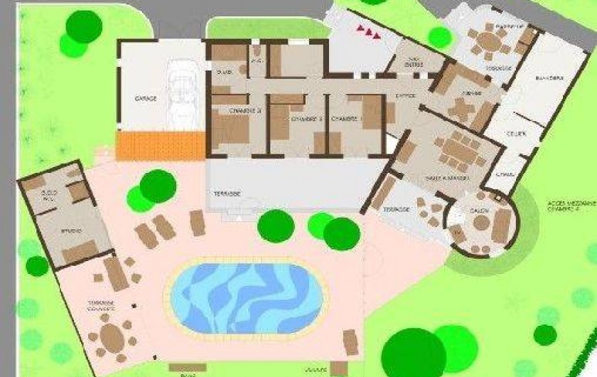 Location de vacances - Villa à Lédenon