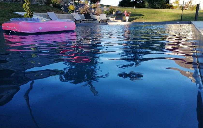 Location de vacances - Gîte à Saint-Étienne-de-Maurs - Ligne d'eau en soirée