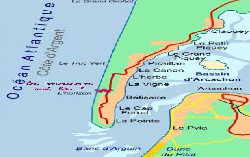 Location de vacances - Maison - Villa à Le Cap Ferret