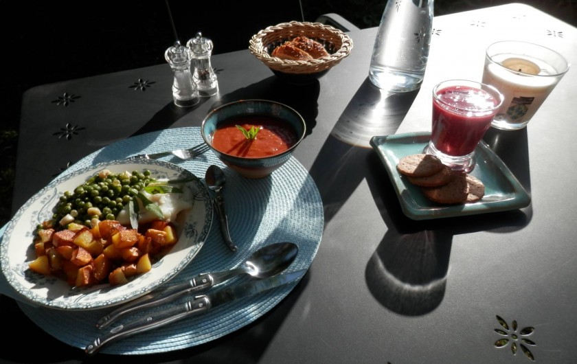 Location de vacances - Chambre d'hôtes à Faycelles - ...un menu jardinier...