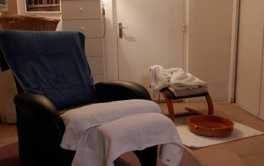 Location de vacances - Chambre d'hôtes à Faycelles - ...Et la salle de massages.
