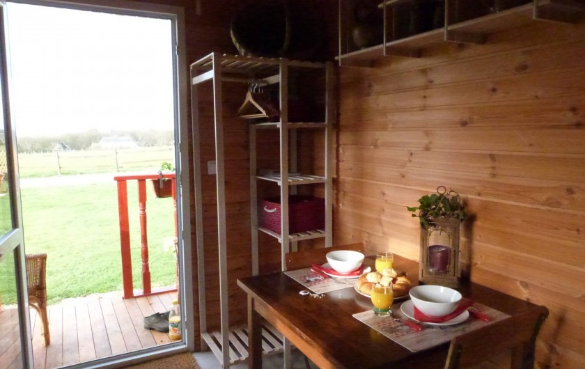 Location de vacances - Roulotte à Malleville-sur-le-Bec - Cuisine complète pour 3