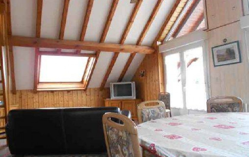 Location de vacances - Gîte à La Bresse - Séjour cuisine du gite "les roches" 65 m2 -4 pièces plus balcon de 12 m2