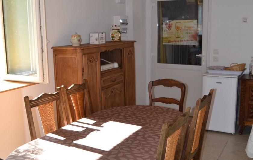 Location de vacances - Chambre d'hôtes à Pupillin - salle petits déjeuners