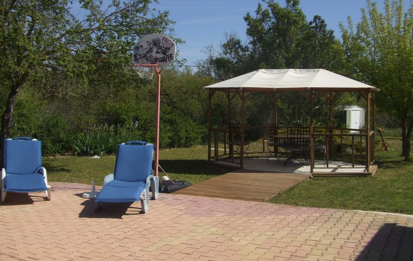 Location de vacances - Villa à Céreste - PATIO COTE PISCINE