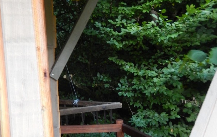 Location de vacances - Villa à Paladru - Repaire des Souches : la cabanes pour les grands : 1m95 sous plafond