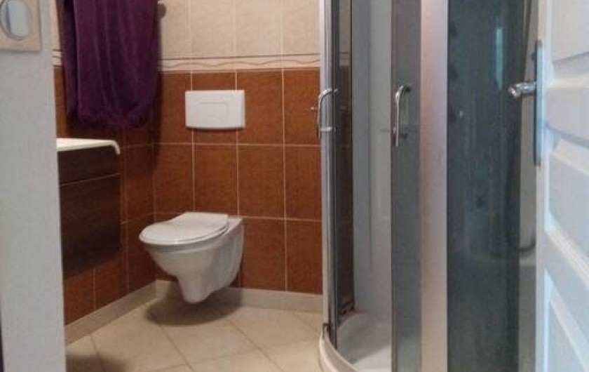 Location de vacances - Villa à Paladru - Rez de chaussé : salle de bain