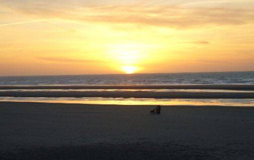 Location de vacances - Studio à Fort-Mahon-Plage - coucher de soleil
