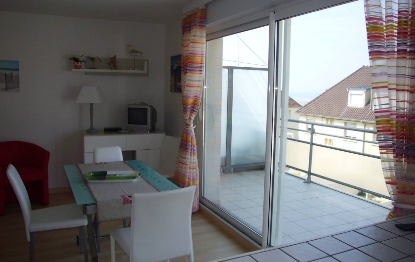 Location de vacances - Studio à Fort-Mahon-Plage - Balcon exposition ouest