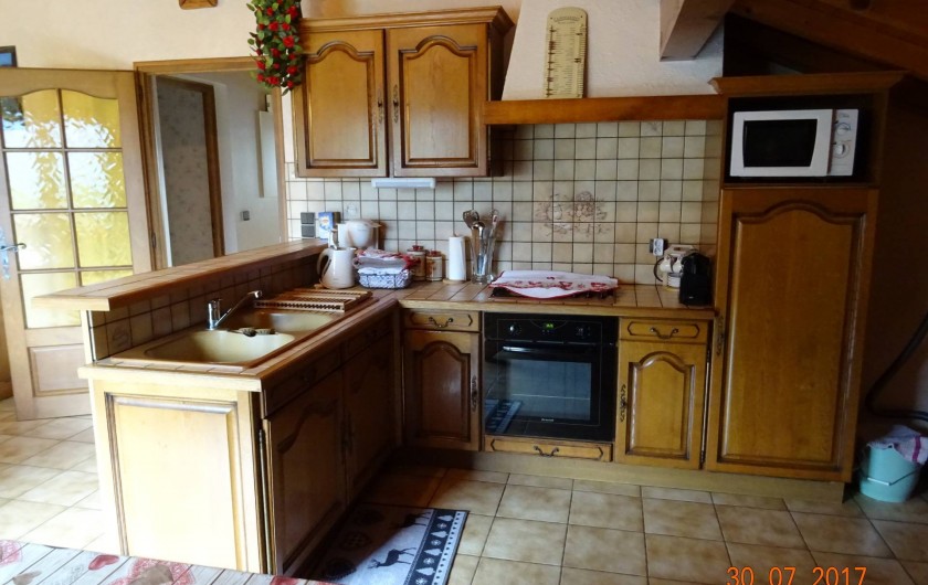 Location de vacances - Appartement à Cordon - Cuisine aménager four micro-onde, Nespresso,    etc