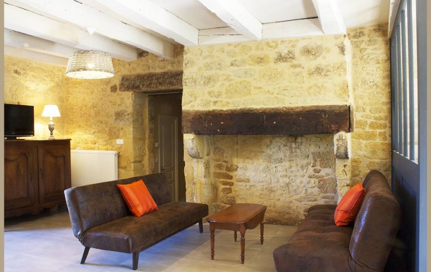 Location de vacances - Gîte à Saint-Avit-Sénieur - coin salon