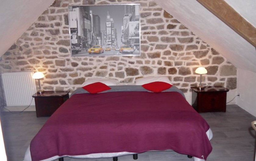 Location de vacances - Gîte à Bécherel - Chambre 1 avec lit double 180 ou 2x90