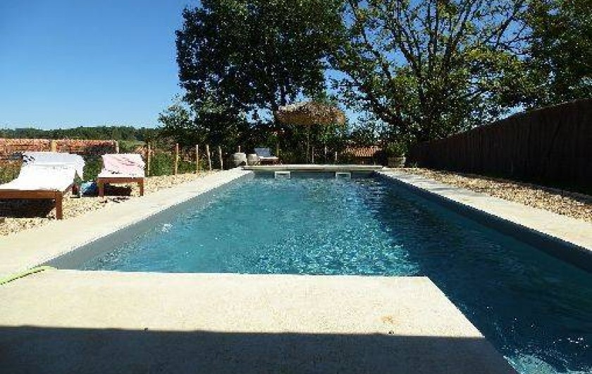 Location de vacances - Gîte à Festalemps - piscine avec sa vue imprenable