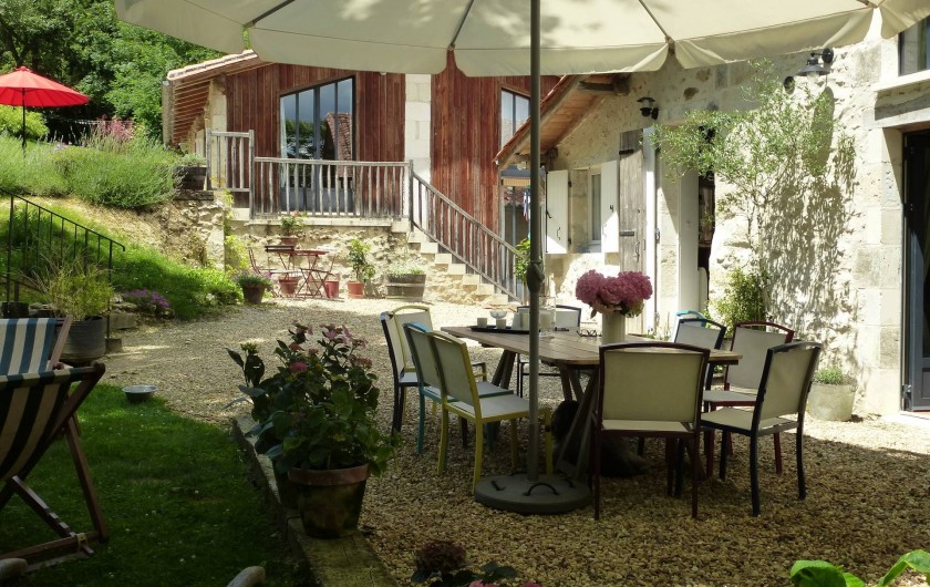 Location de vacances - Gîte à Festalemps - terrasse principale