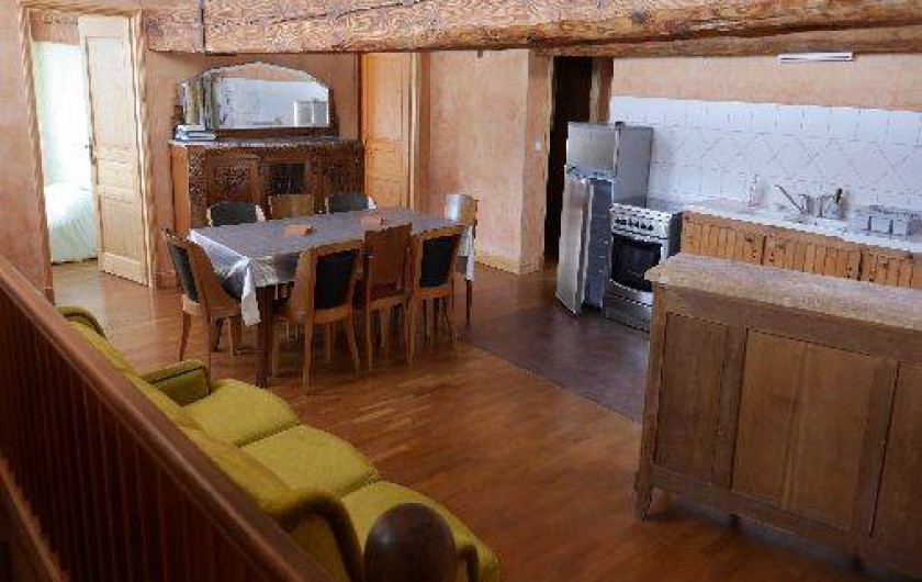 Location de vacances - Gîte à Saint-Vincent-de-Mercuze - Grand salle du gîte