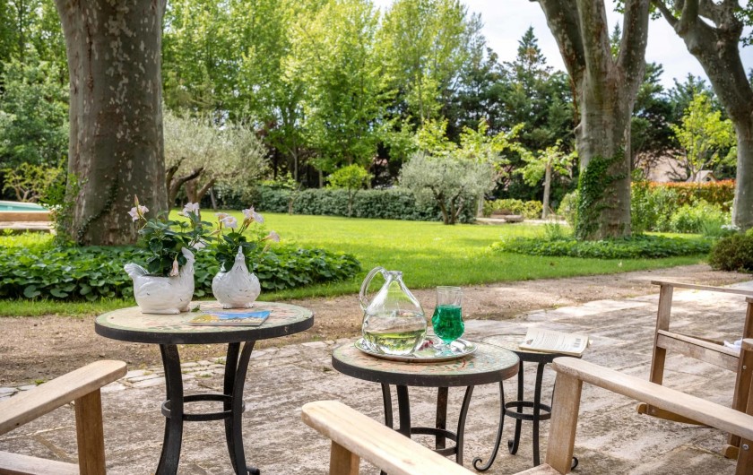Location de vacances - Mas à Saint-Rémy-de-Provence - vue du jardin