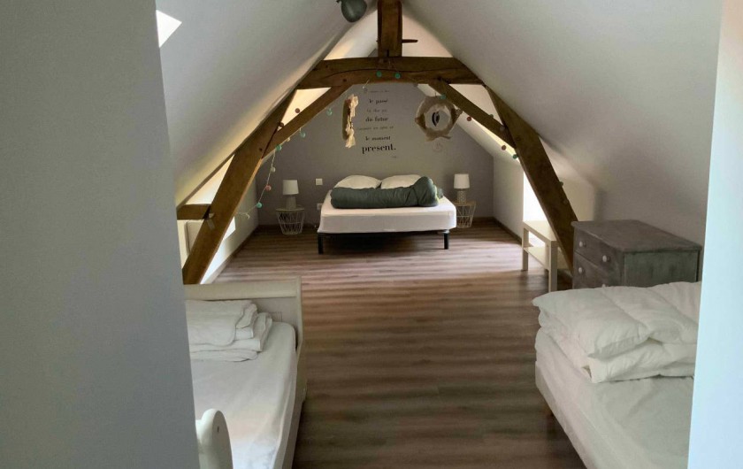 Location de vacances - Gîte à Seigy - Chambre 3 lit double avec 2 lits simple