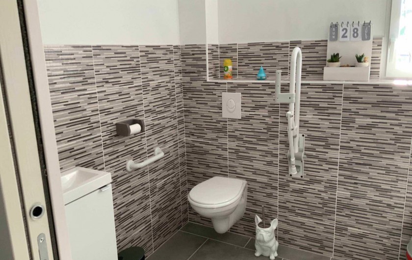 Location de vacances - Gîte à Seigy - salle de douche pour personne à mobilité réduite