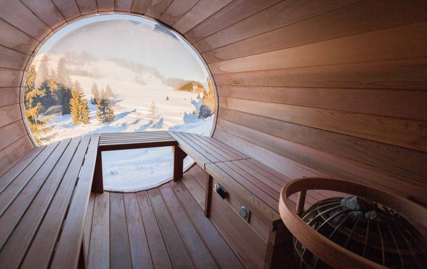 Location de vacances - Chalet à La Pesse - Sauna panoramique
