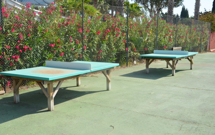 Location de vacances - Bungalow - Mobilhome à Argelès-sur-Mer - Tables de ping-pong