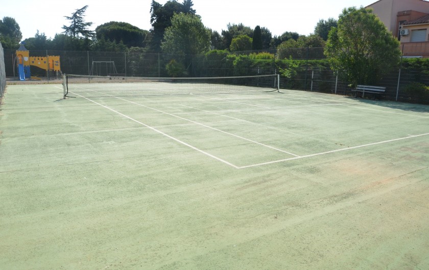 Location de vacances - Bungalow - Mobilhome à Argelès-sur-Mer - Cours de tennis