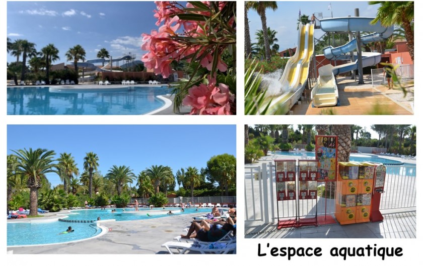 Location de vacances - Bungalow - Mobilhome à Argelès-sur-Mer - Espace aquatique (ouverture de début juin à fin septembre)