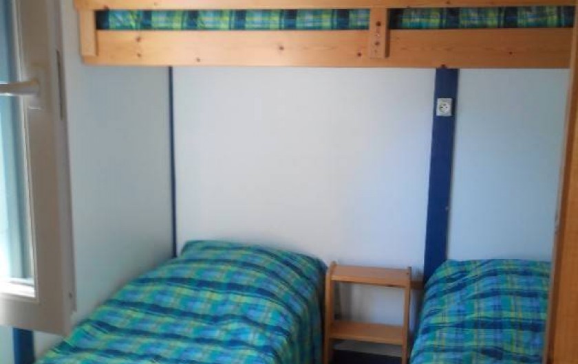 Location de vacances - Camping à Palisse - Chambre avec 3 lits