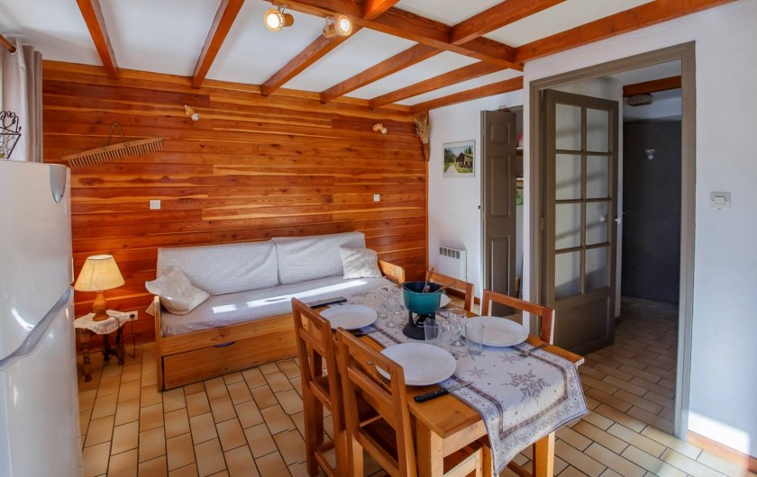 Location de vacances - Appartement à Saint-Véran - Coin séjour/cuisine