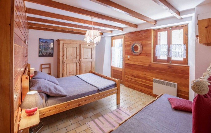 Location de vacances - Appartement à Saint-Véran - Chambre lit à 2 places