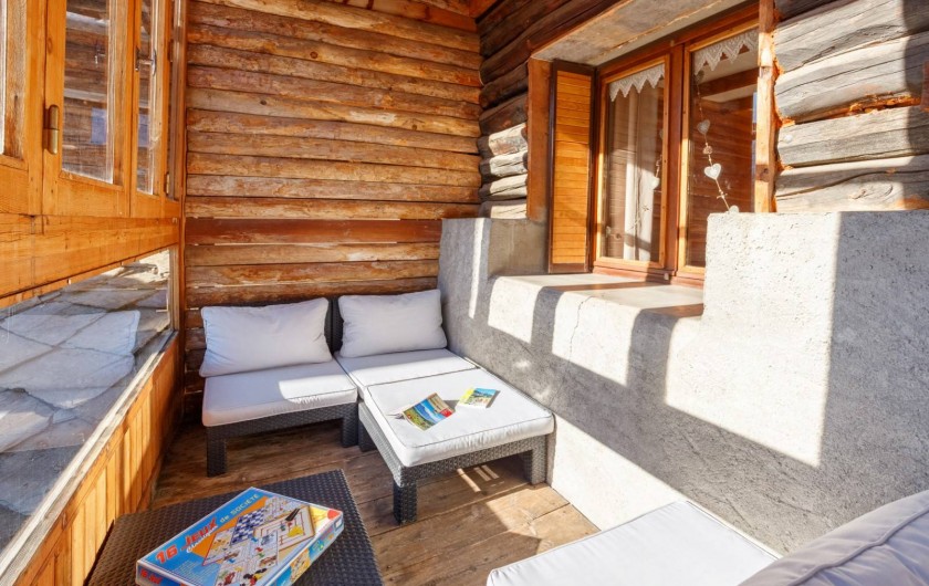 Location de vacances - Appartement à Saint-Véran - Balcon /véranda