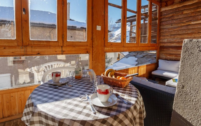 Location de vacances - Appartement à Saint-Véran - Balcon/ véranda