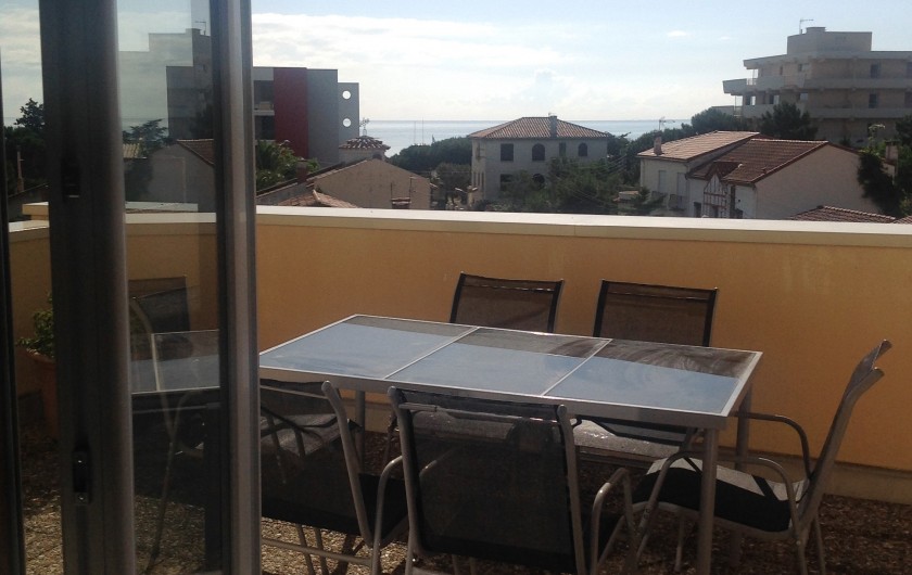 Location de vacances - Appartement à Argelès-sur-Mer - TERRASSE CUISINE