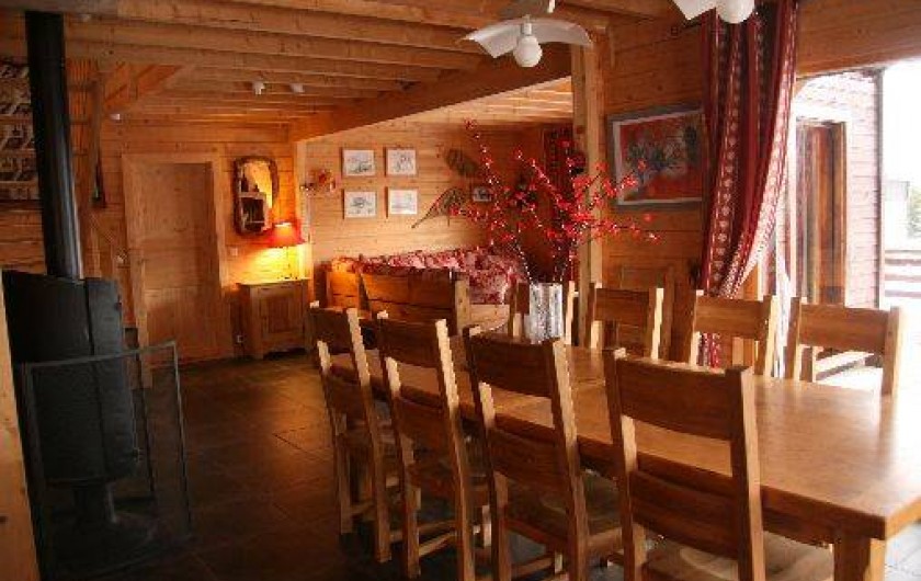 Location de vacances - Chalet à La Féclaz - salle à manger