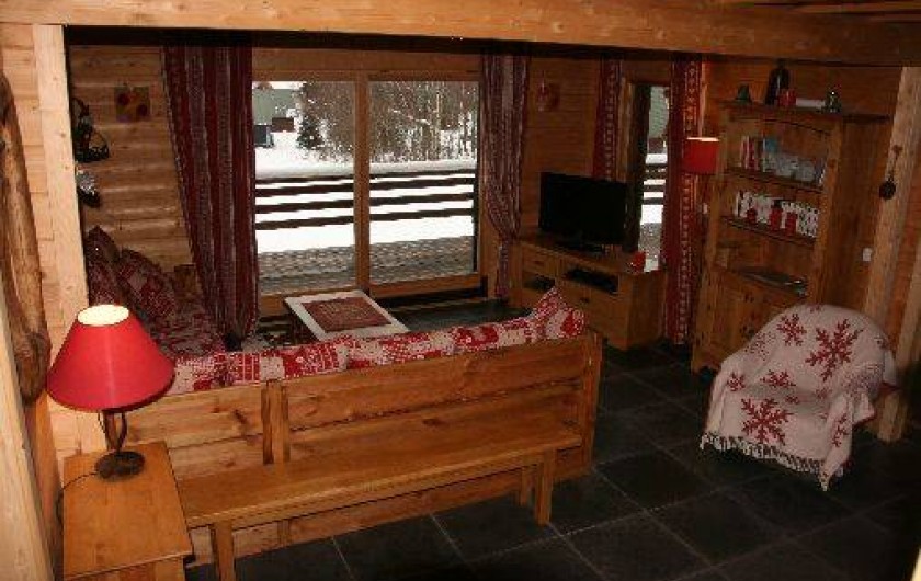 Location de vacances - Chalet à La Féclaz - salon