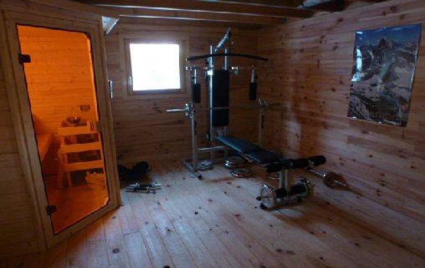 Location de vacances - Chalet à La Féclaz - salle de sport et sauna