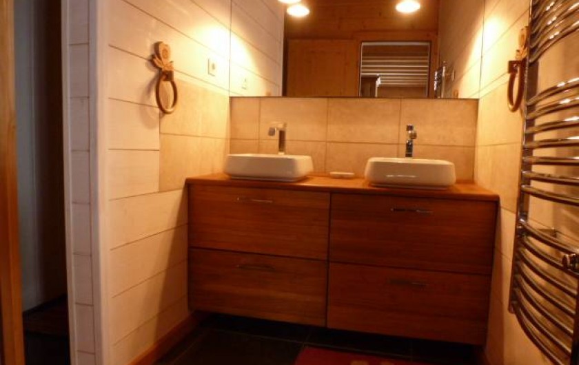 Location de vacances - Chalet à La Féclaz - salle d' eau RDC
