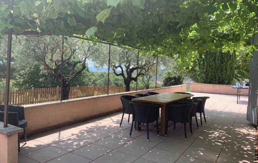 Location de vacances - Villa à Bédoin - COIN REPAS TERRASSE