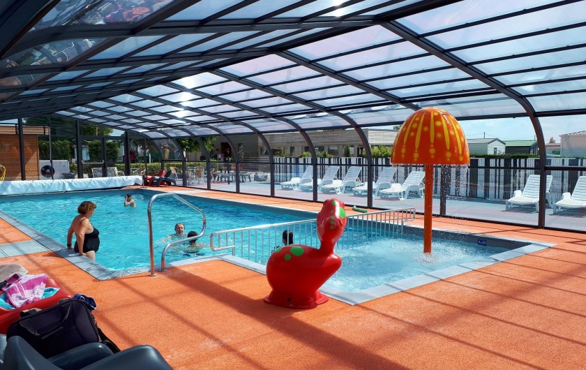 Location de vacances - Bungalow - Mobilhome à Zegerscappel - piscine couverte et chauffée 15.50 m x 5.50m au Domaine du Groene Veld